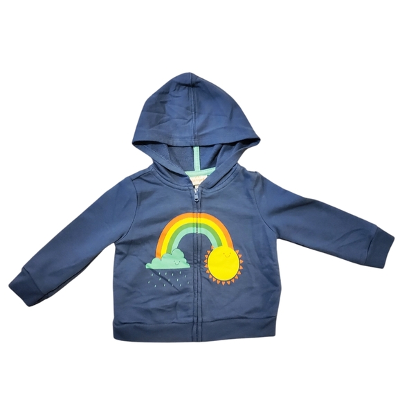 Cat & Jack Other - Children's Blue Hoodie with Rainbow Design